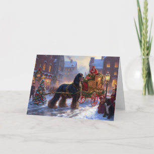 Cocker Spaniel Weihnachtsfeier Karte