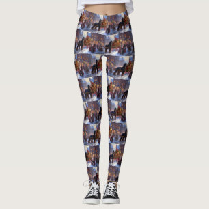Cocker Spaniel Weihnachtsfeier Leggings