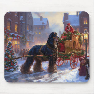 Cocker Spaniel Weihnachtsfeier Mousepad