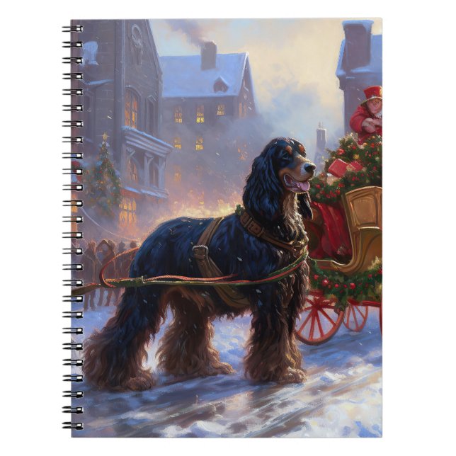 Cocker Spaniel Weihnachtsfeier Notizblock (Vorderseite)