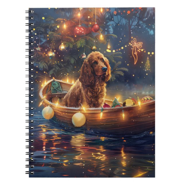Cocker Spaniel Weihnachtsfeiertage Notizblock (Vorderseite)