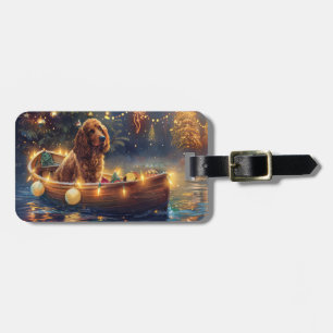 Cocker Spaniel Weihnachtsfestliche Reise Gepäckanhänger