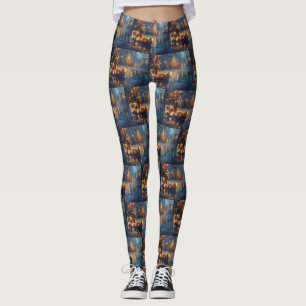 Cocker Spaniel Weihnachtsfestliche Reise Leggings