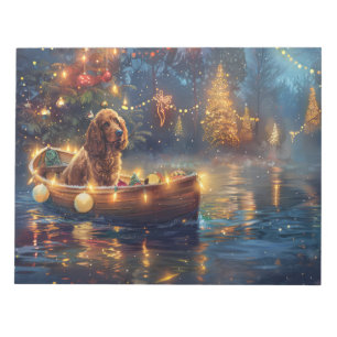 Cocker Spaniel Weihnachtsfestliche Reise Notizblock
