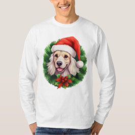 Cocker Spaniel Weihnachtskranz T-Shirt