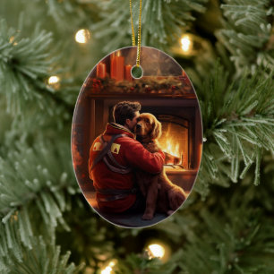 Cocker Spaniel Weihnachtsschmuck, Feuermann Pet Keramik Ornament