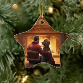 Cocker Spaniel Weihnachtsschmuck, Feuermann Pet Keramik Ornament