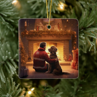 Cocker Spaniel Weihnachtsschmuck, Feuermann Pet Keramikornament