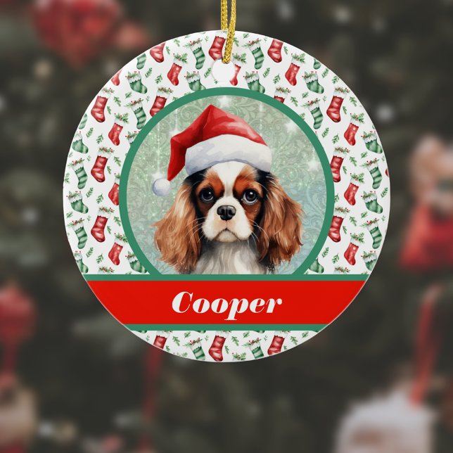 Cocker Spaniel Weihnachtsweihnachtsbäume und Hunde Keramik Ornament (Von Creator hochgeladen)