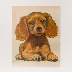Cocker Spaniel Welpe der 40er Jahre - der Niedlich Puzzle