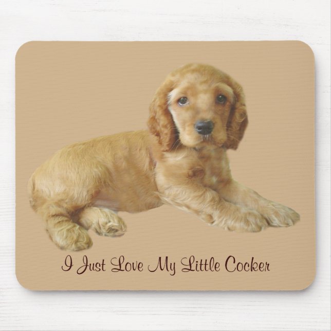 Cocker spaniel-Welpe Mousepad (Vorne)
