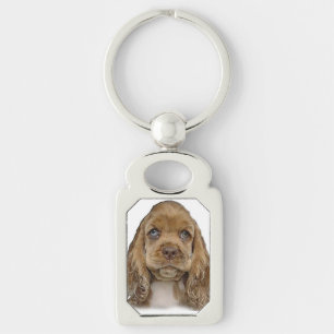 Cocker Spaniel Welpe Schlüsselanhänger