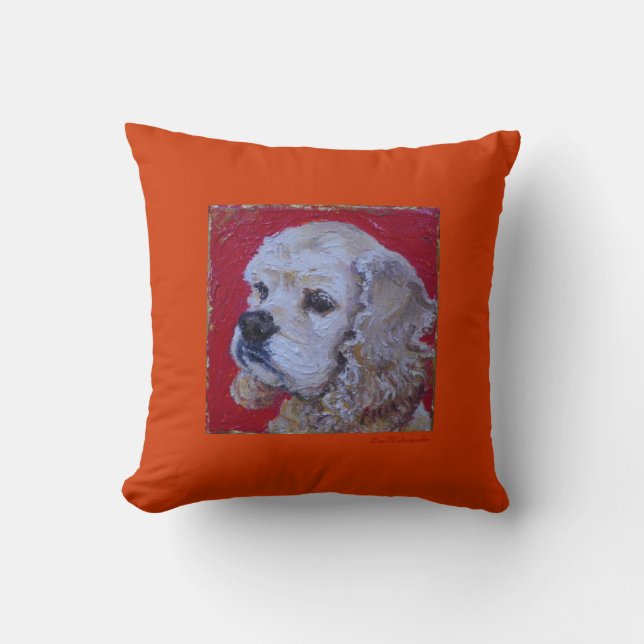 Cocker spaniel-Wurfs-Kissen Kissen (Vorderseite)