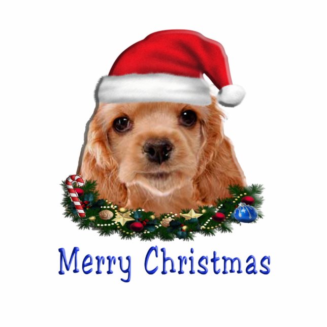 Cocker-Spaniels Fotoskulptur Schlüsselanhänger (Vorne)