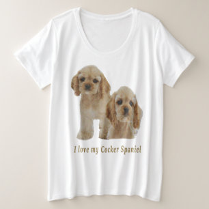 Cocker-Spaniels Große Größe T-Shirt