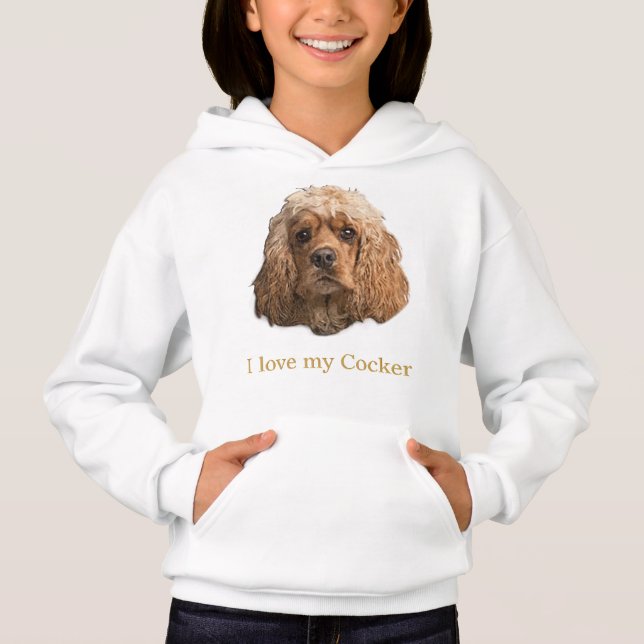 Cocker-Spaniels Hoodie (Vorderseite)