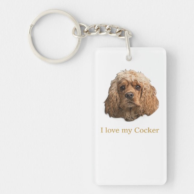 Cocker-Spaniels Schlüsselanhänger (Vorderseite)