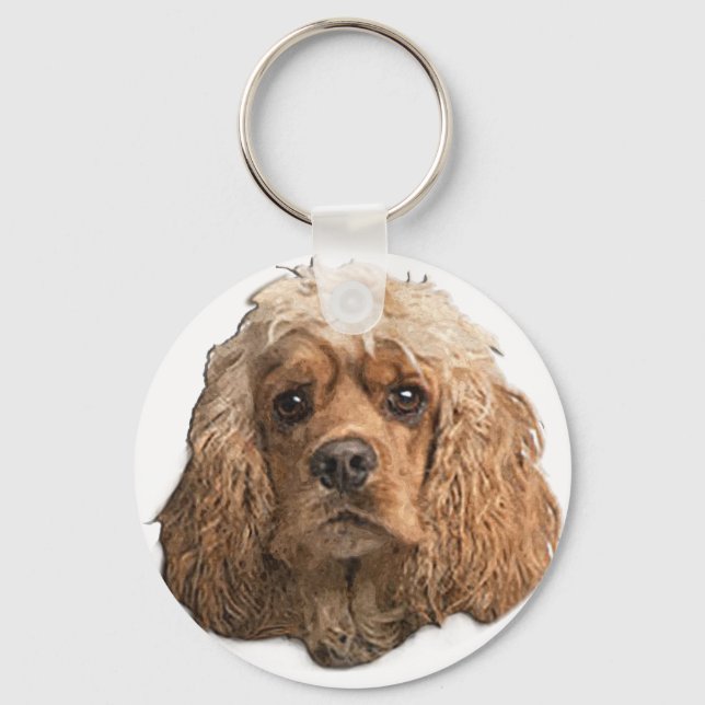 Cocker-Spaniels Schlüsselanhänger (Vorderseite)