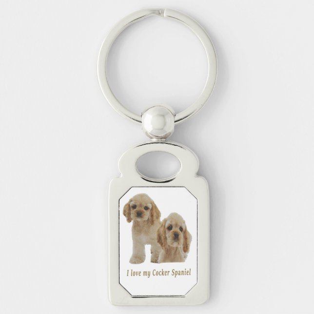 Cocker-Spaniels Schlüsselanhänger (Vorderseite)