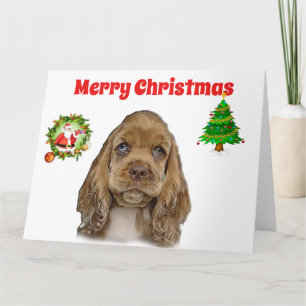 Cocker Spaniels Weihnachtskarten Karte