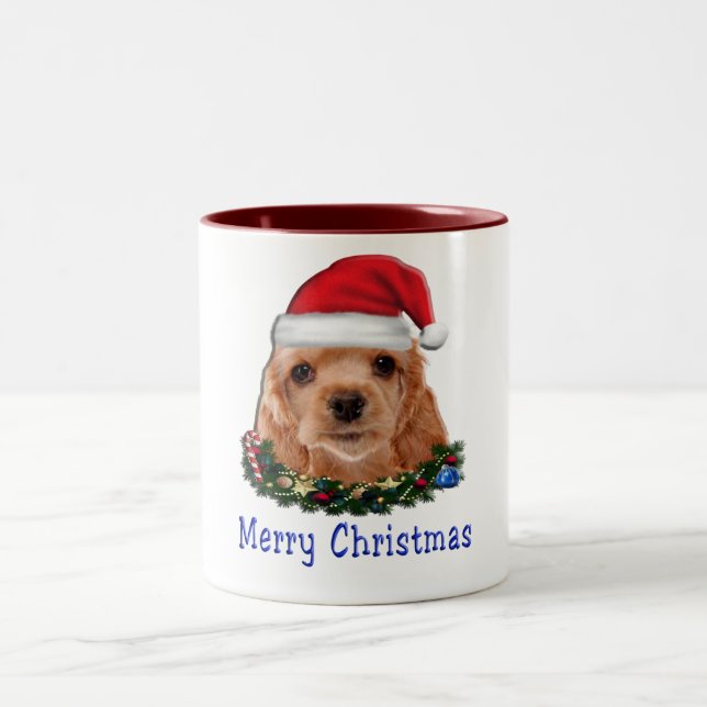 Cocker-Spaniels Zweifarbige Tasse (Mittel)