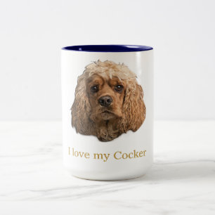 Cocker-Spaniels Zweifarbige Tasse