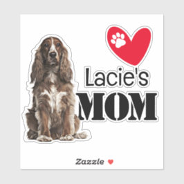 Cocker Spanisch Mama Personalisiert Sticker