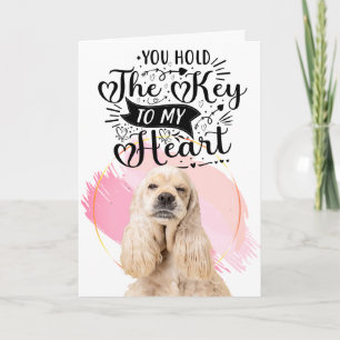 Cocker Spanische Liebe Custom Valentine's Day Feiertagskarte