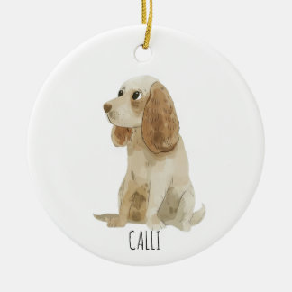 Cocker Spanischer Hund Keramik Ornament