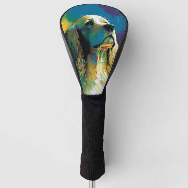 Cocker Spanischer Hund - Zusammensetzung 004 Golf Headcover (Vorderseite)