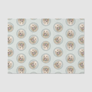 Cocker Spanischmalerei Buff Gold Original Hundekun Seidenpapier