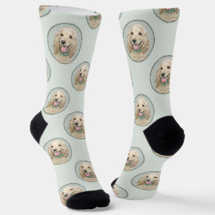 Cocker Spanischmalerei Buff Gold Original Hundekun Socken