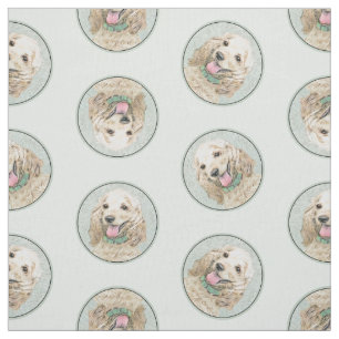 Cocker Spanischmalerei Buff Gold Original Hundekun Stoff