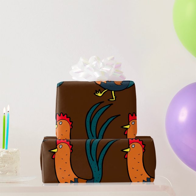 Cockerel Geschenkpapier (Von Creator hochgeladen)