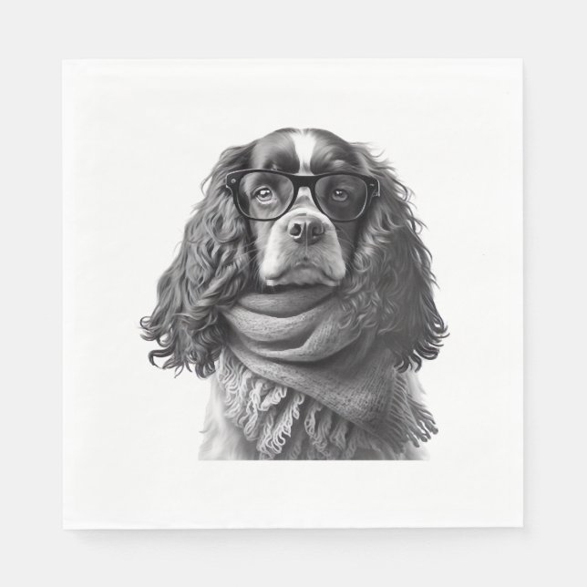 Cockergläser Serviette (Vorderseite)