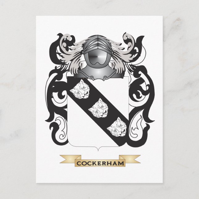 Cockerham Coat of Arms Postkarte (Vorderseite)