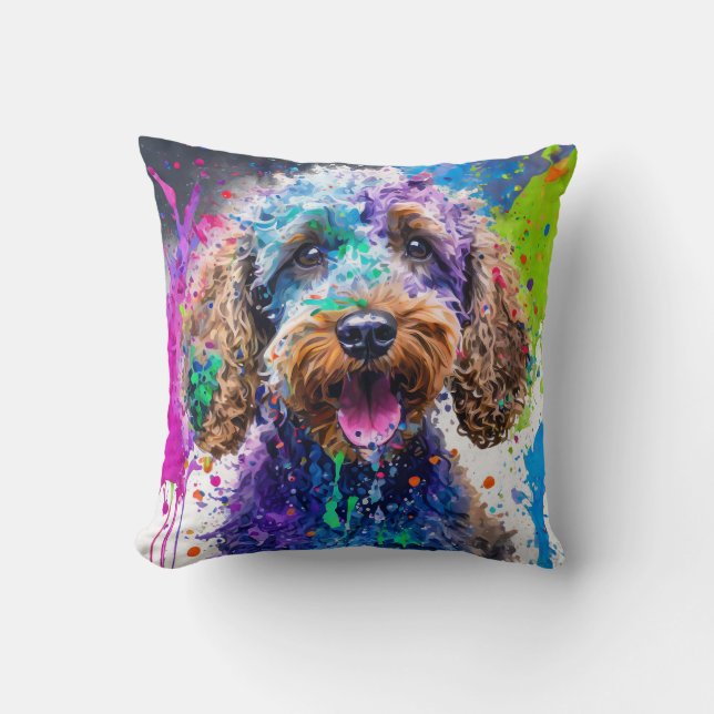 Cockerpoo Dog Kissen (Vorderseite)