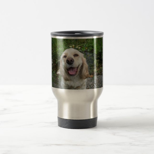 Cockerspaniel-Foto Reisebecher (Mittel)