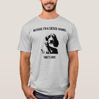 Cockerspaniel-Haltungs-T - Shirt-Männer T-Shirt