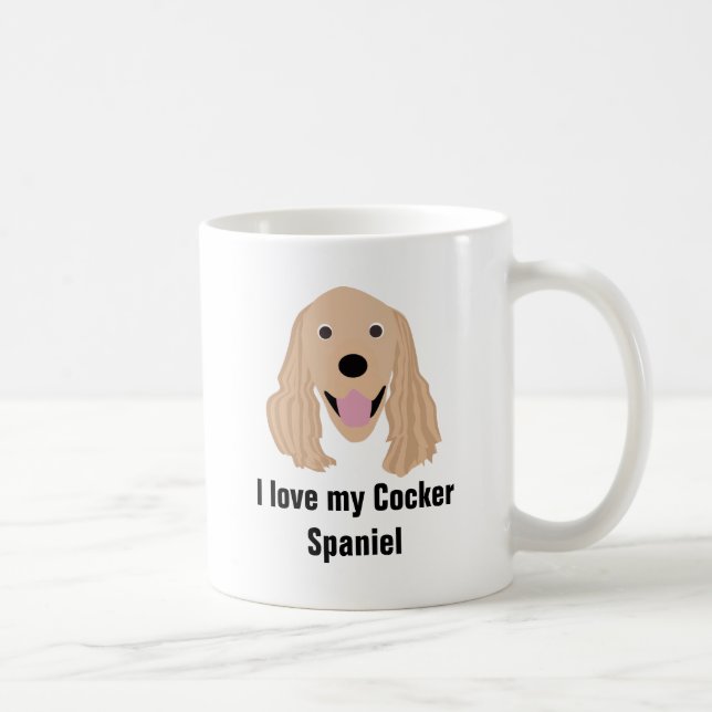 Cockerspaniel-Hundekaffee-Tasse - Kaffeetasse (Rechts)