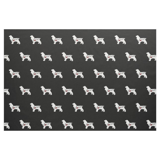 Cockerspaniel-Liebe Stoff (Fat Quarter (45,7 x 55,9 cm))