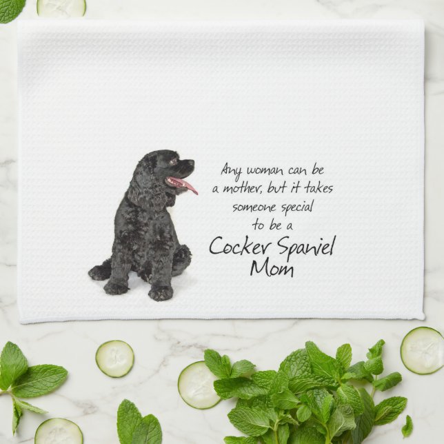 Cockerspaniel-Mama-Tee-Tuch Handtuch (Gefaltet)