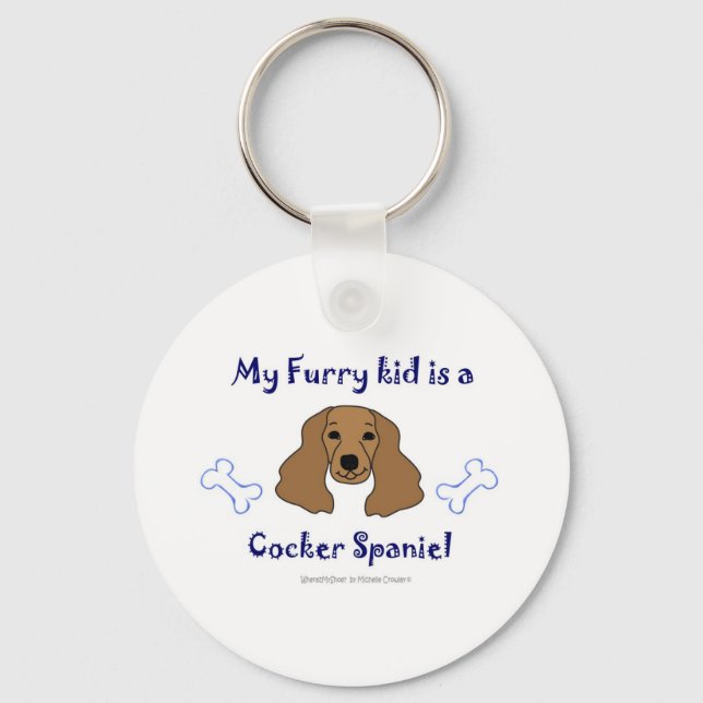 CockerSpanielBrown Schlüsselanhänger (Vorderseite)