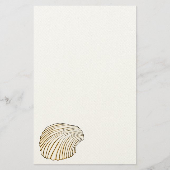Cockle Muschel Stationery Briefpapier (Vorderseite)
