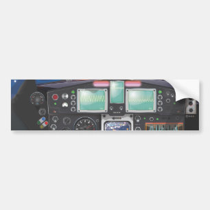 Cockpit-Cartoon Autoaufkleber