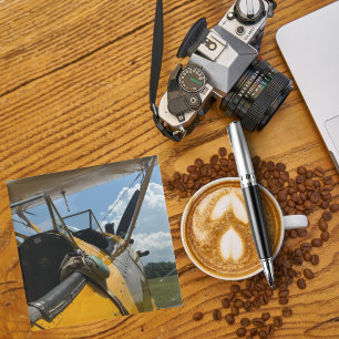 Cockpit-Foto des Flugzeugs, Vater des Coolen Flugz Glasuntersetzer