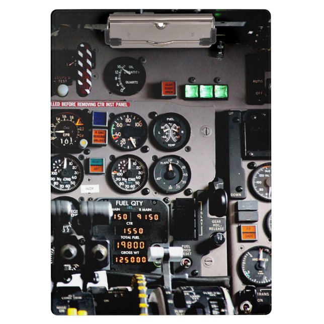 Cockpit-Klemmbrett Klemmbrett (Vorderseite)