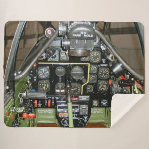 Cockpit P-51, "rote Schwänze" des Tuskegge Sherpadecke