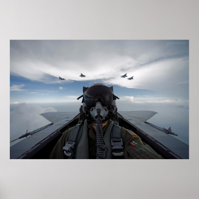 Cockpit Selfie Poster (Vorne)