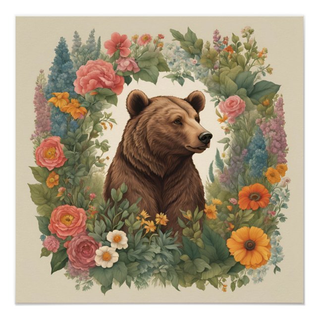 Cockpitbär Poster (Vorderseite)